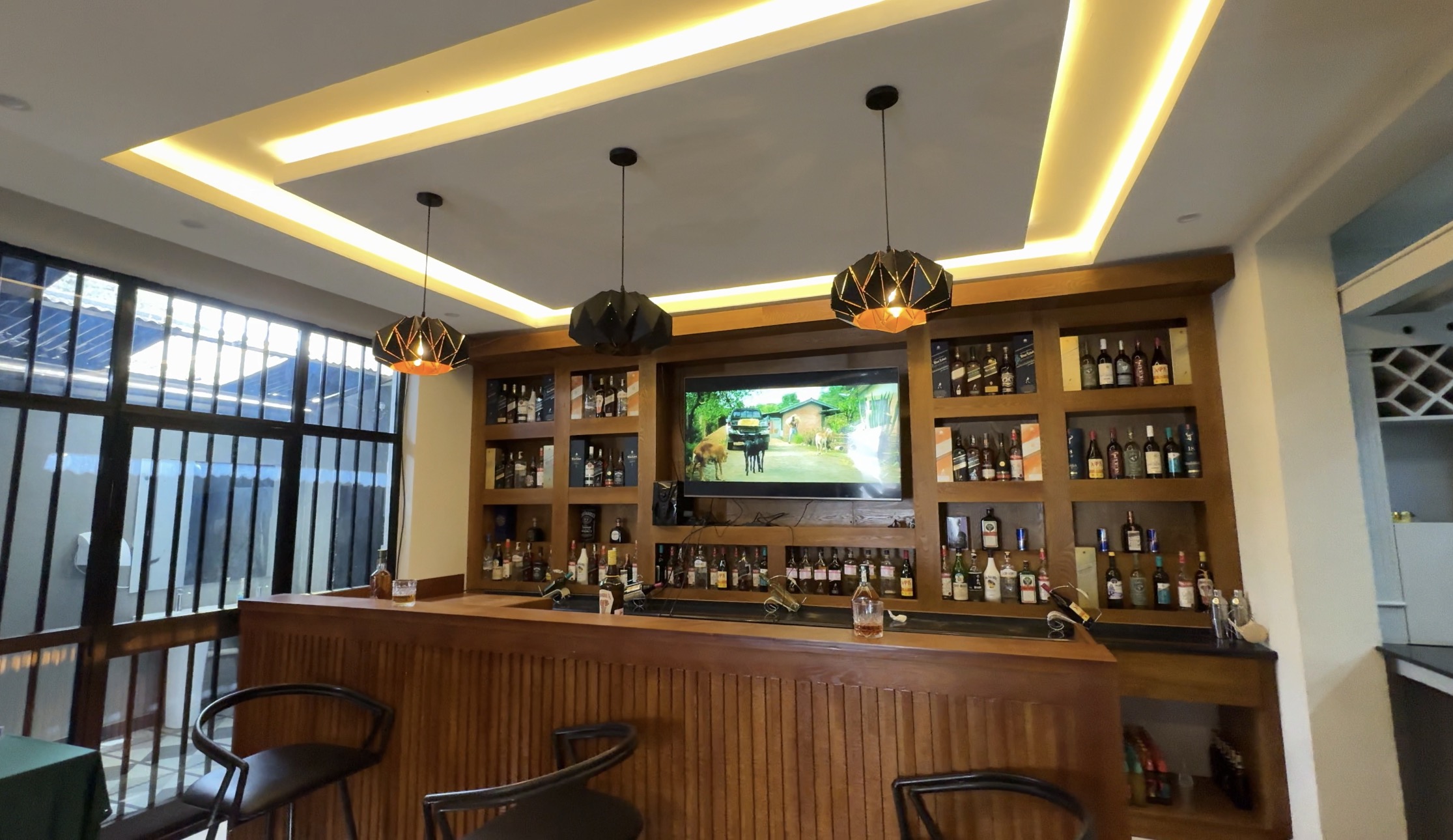 Hotel lobby corner